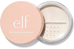 e.l.f. Halo Glow Soft Focus Setting Powder, Silky Setting Powder For Creating Soft Glow Without Shine, Smooths Pores & Lines, Light