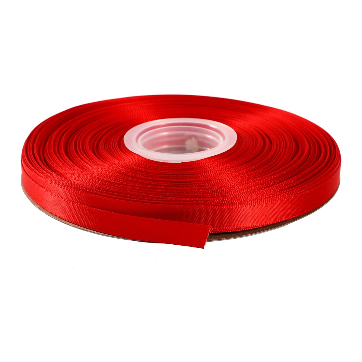 ITIsparkle 9mm Double Faced Satin Ribbon 45 Meters-Roll Set for Gift Wrapping Scrap Books Party Favor Hair Braids Baby Shower Decoration Floral Arrangement Craft Supplies, Red Ribbon