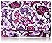 Vera Bradley Women's Cotton Riley Compact Wallet With RFID Protection, Lilac Paisley, One Size