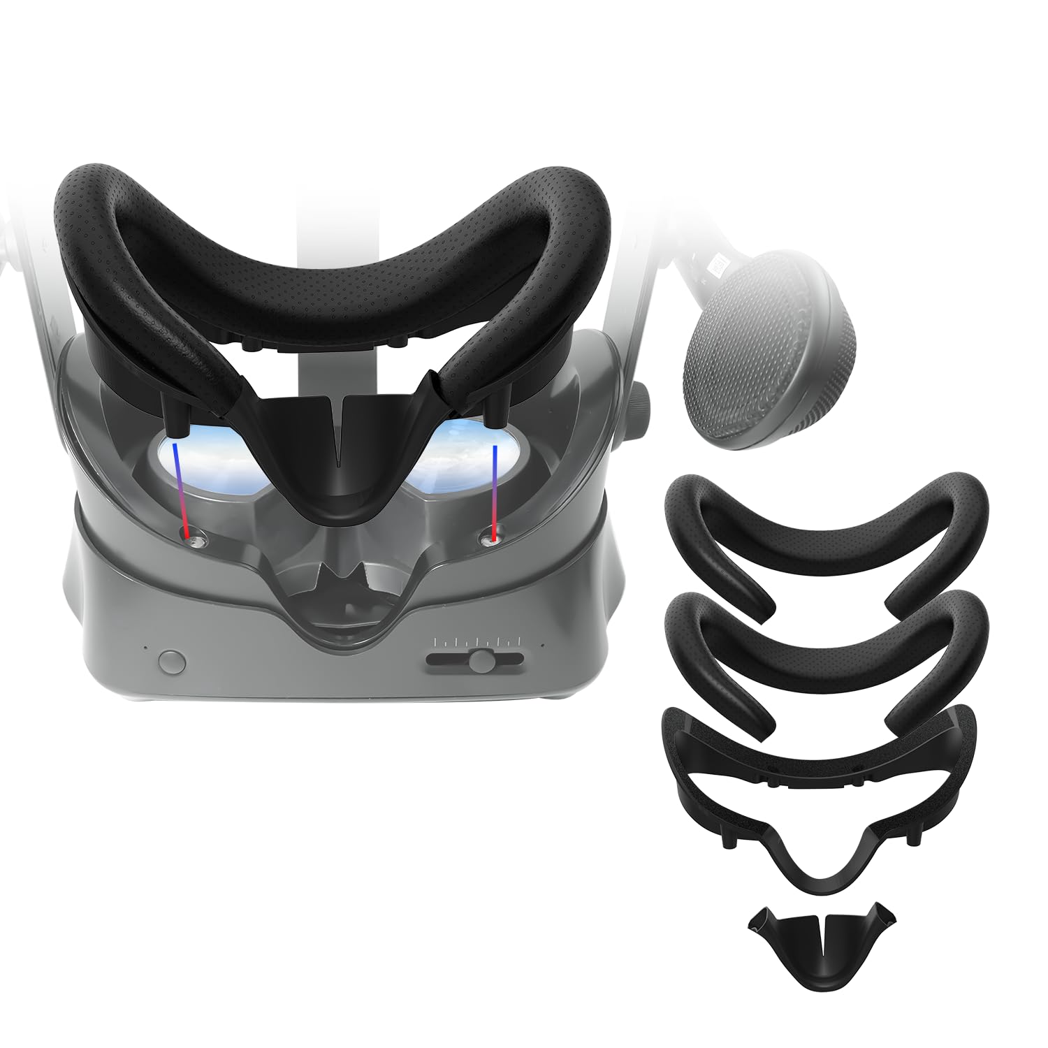 Facial Interface & Foam Pad Kit compatible with Valve Index – Replacement Face Cover with Soft Cushions and Bracket