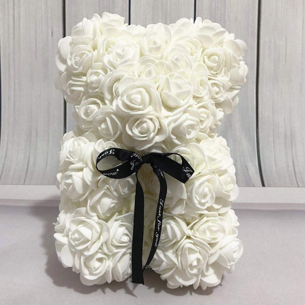 Oso de Peluche Rosa 25 cm para Siempre Flores Artificiales San 