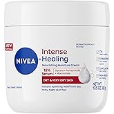 NIVEA Intense Healing Body Cream for Dry Skin with Glycerin, Provitamin B5 and Niacinamide, 72-Hour Moisture, Non-Greasy Body Moisturizer Immediately Soothes Dry, Itchy Skin Feeling, 13.5 Oz Jar