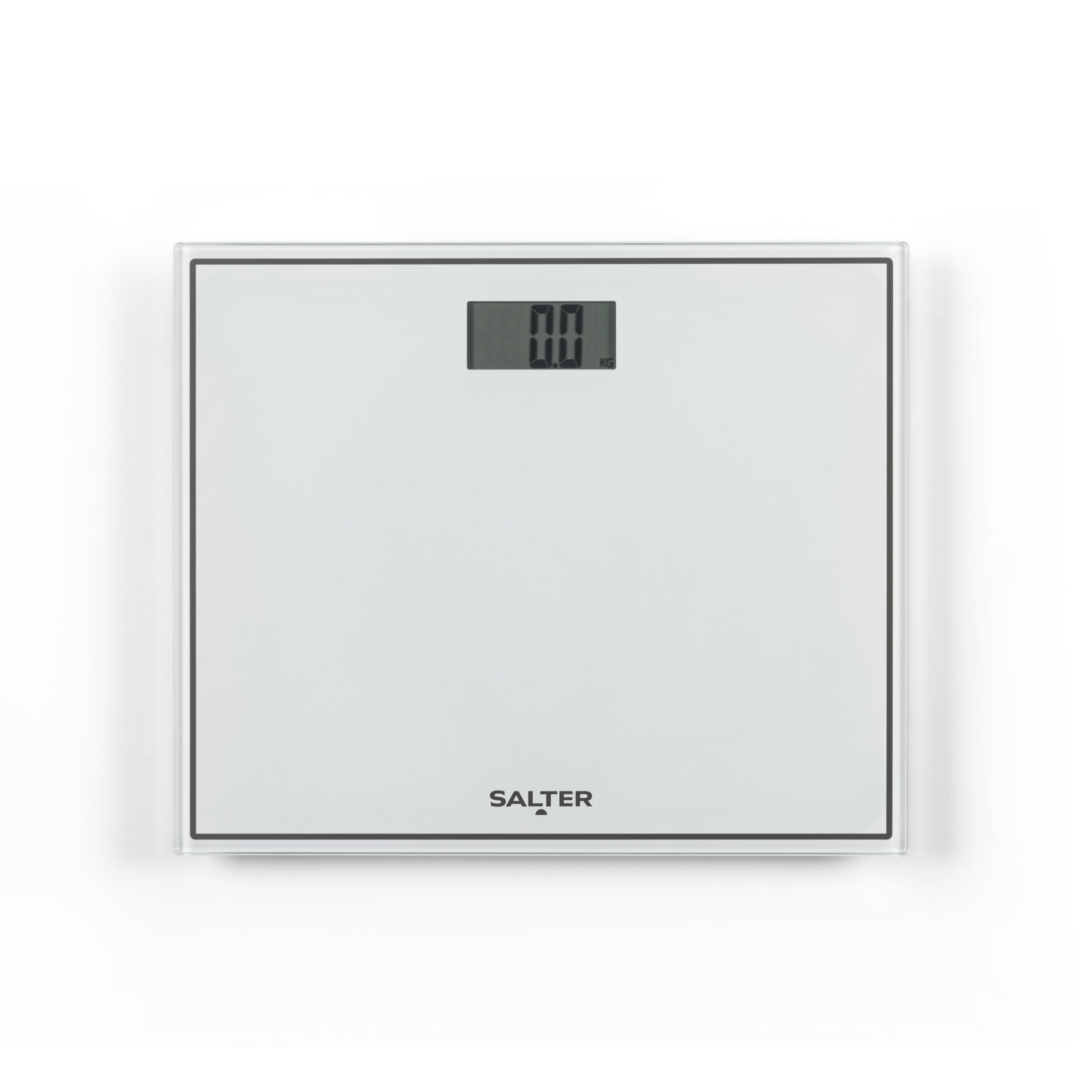 Salter Compact Bathroom Scale – Electronic Digital Bodyweight Scale, 150kg/23st 8lb, LCD Easy To Read Display, Step On Instant Accurate Readings, Slim For Neat Storage, Includes Battery
