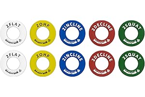 ER KANG Power Cage Magnetic Position Markers, 1 Inch Power Rack Reminder Labels, Squat Rack Magnets Identifier Rings for Home Gym Equipment