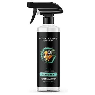 Blackline Luxury Scented Interior Cleaner Reset Deep Cleans & Deodorizes All Surfaces, pH-Neutral High-Foam Formula, Long-Lasting Premium Fragrance for Car - Oasis Scented