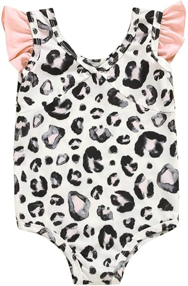 baby leopard print swimsuit