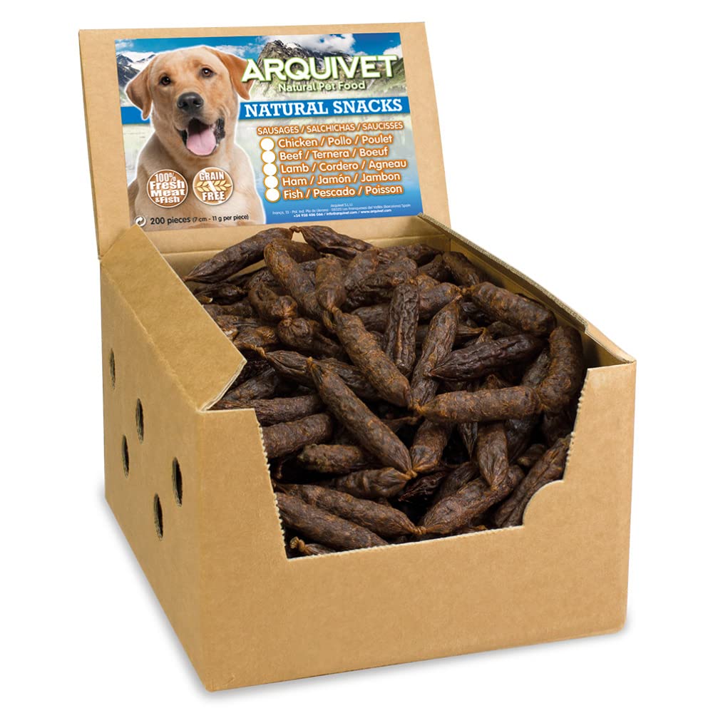 Arquivet Ham Sausages - Dog Snacks (Display of 200 units)