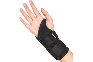 Boenoea Wrist Brace for Carpal Tunnel, Wrist Brace Night Support, Adjustable Wrist Splint Right Left Hand, Wrist Support for Women and Men, for Relief Pain of Arthritis, Tendonitis, Sprains (S/M)