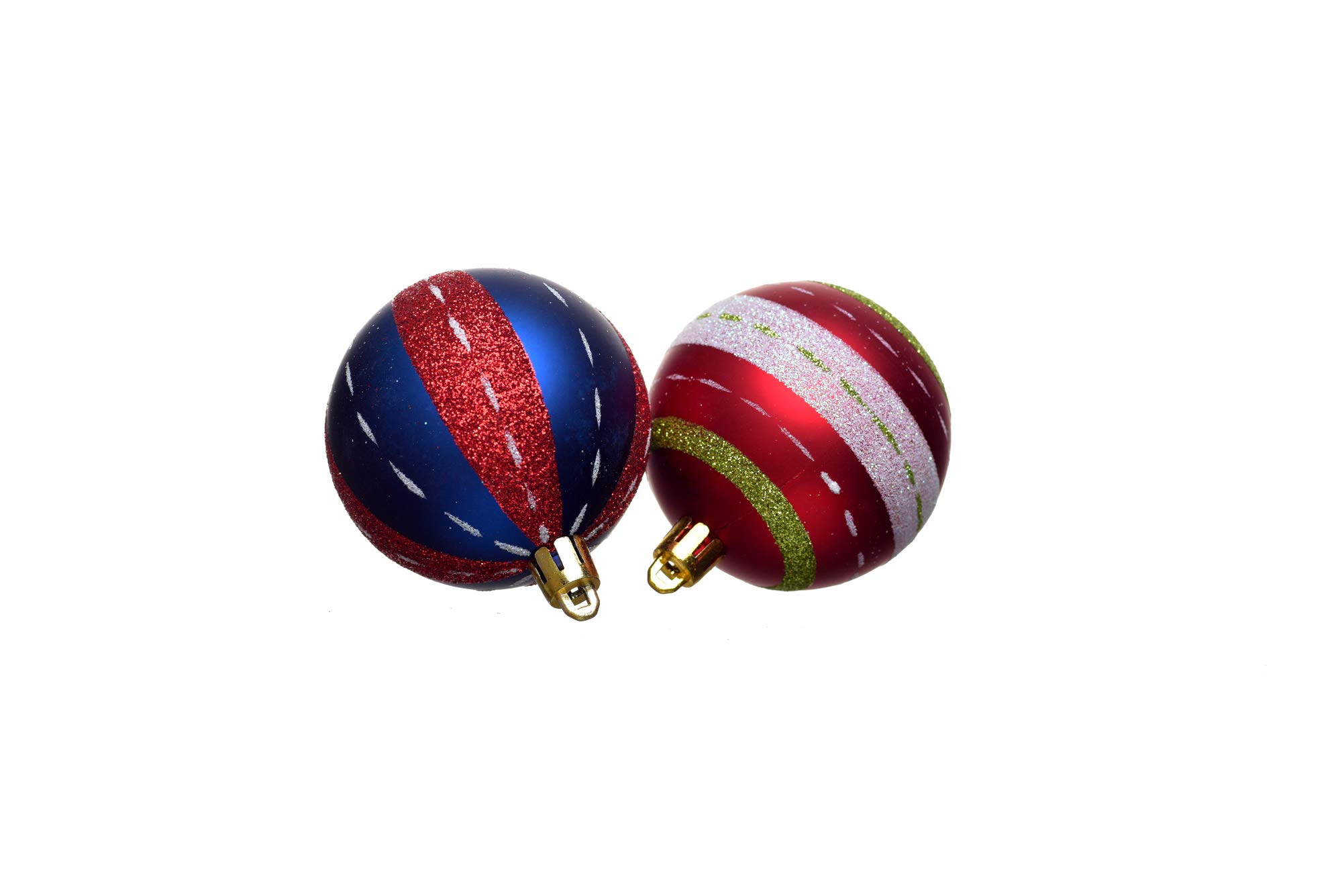 Heitmann Deco Christmas Tree – Set of 16 – Baubles – Christmas Tree – Christmas Baubles – Blue, Red, Matt – Diameter: Approx. 6 cm