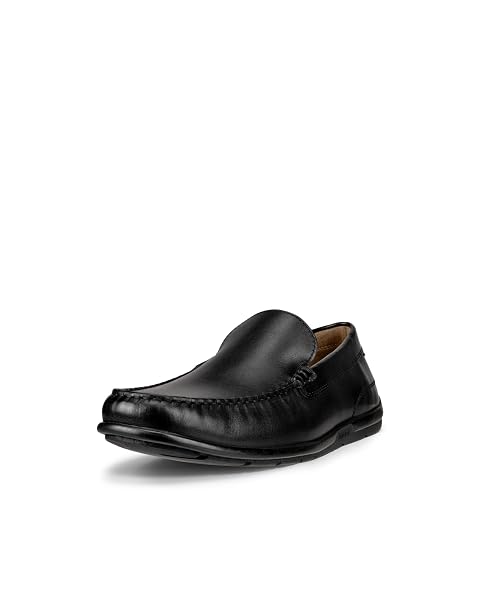 ECCO MEN’S CLASSIC MOC 2.0 DRIVING STYLE LOAFER, BLACK, 12-12.5