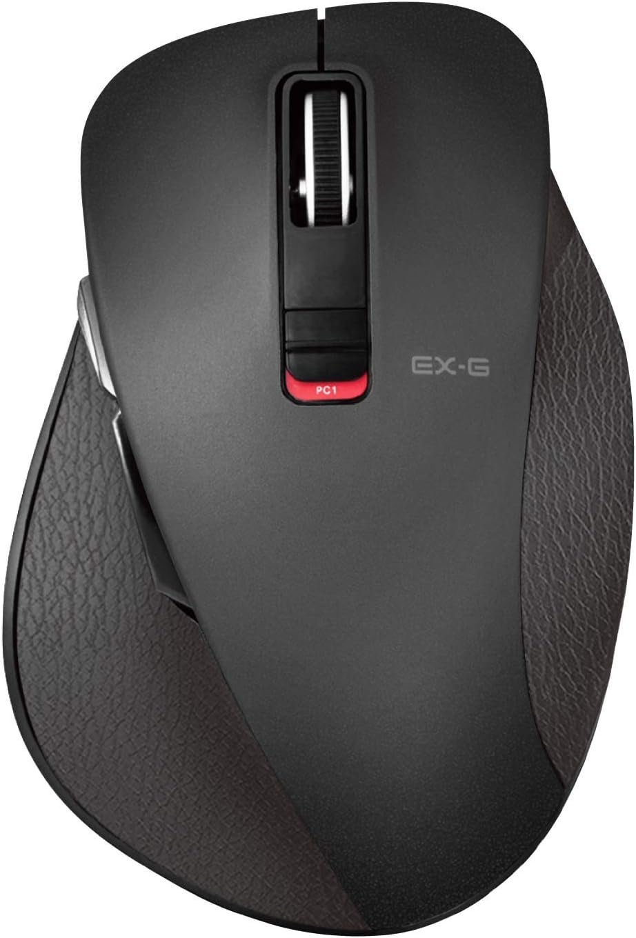 ELECOM Dr.EXG Bluetooth Wireless Mouse 極-Kiwami- Mouse/ Extreme Ergonomic Design, BlueLED, Large Size, 5 Button / Black / M-XGL10BBBK