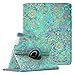 Fintie Rotating Case for iPad 4th Generation (2012 Model), iPad 3rd Gen (2012 Model), iPad 2 (2011 Model) 9.7 inch Tablet - 360 Degree Rotating Smart Stand Cover Auto Wake/Sleep, Shades of Blue