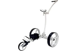 Super E Caddy Meta-Lite, Remote Control Battery Powered Golf Push Cart, Electric Break System, Water Proof, Stop/Go Free Wheel Function, USB Plug, 1-9 Speeds