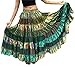 1-7 Yard Tribal Gypsy Maxi Tiered Skirt Belly Dancing Skirts Silk Blend Banjara Fits S M L XL (Assorted) (Colourful Shades)