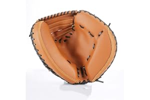 LIZHOUMIL Left Hand Baseball Mitt Gloves 12.5" Baseball Catcher's Mitt Artificial Leather Material Left Hand Gloves for Youth