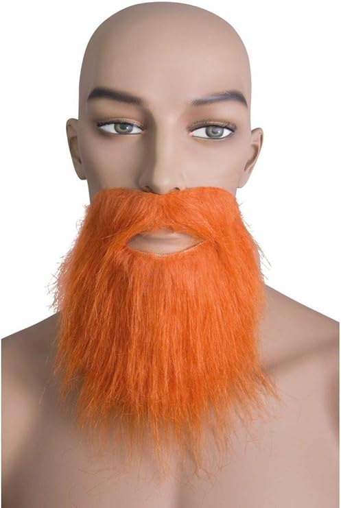 P Tit Clown Re60281 Moustache And Beard Straight Orange