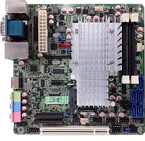 Jetway NF9I-2550 Intel Atom D2550 1.86GHz On-Board mini-ITX Motherboard w/ 2x DDR3-1066 SO-DIMM, HDMI, VGA, LVDS, Audio, GBLAN, 5x SATA 3G, RAID 0, 1, 5, 10, 1x COM, Audio, 4x USB 2.0, 1x PCI Slot, 1x mSATA, Daughter Board Gen2 Ready: JNF9I-2550
