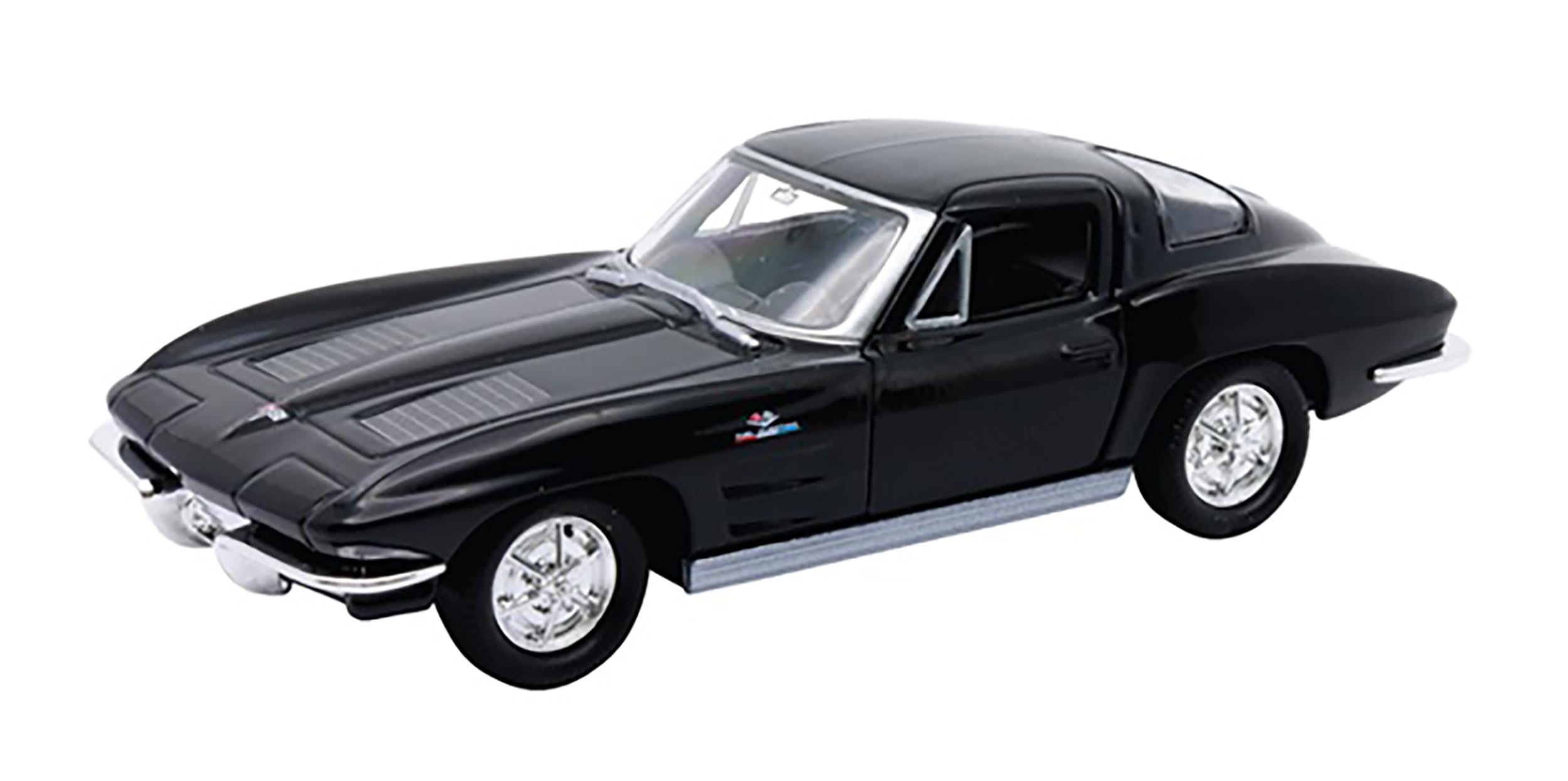 Toi-Toys Chevrolet Corvette 1963 Model Car Metal Model Car Toy Car 4 Variants 94 (Black)