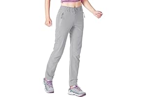 Gopune Women's Outdoor Hiking Pants Lightweight Quick Dry Water Resistant Mountain Trouser