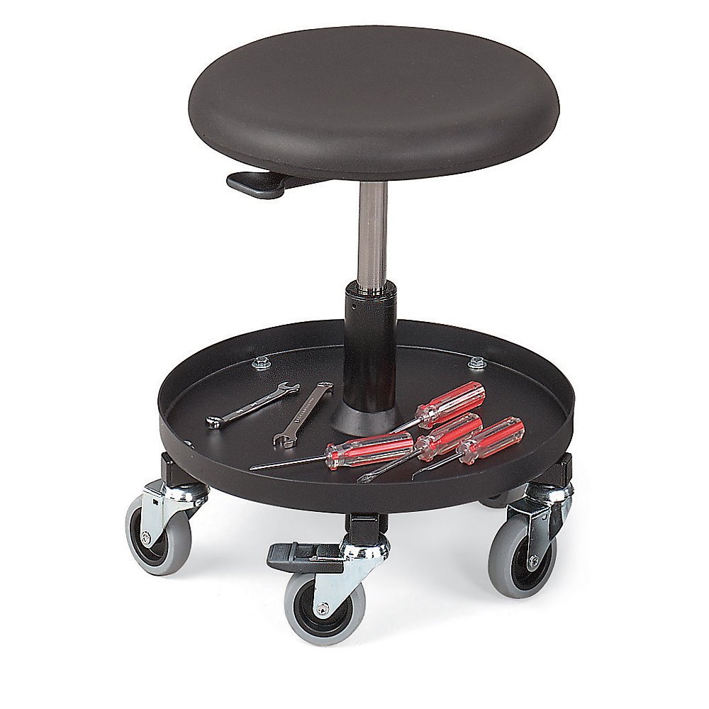 Bevco 3057 Maintenance Repair Stool,15"-20" Seat Height, Gray: Industrial & Scientific