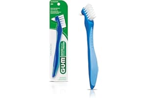 Sunstar 201RYB GUM Denture Brush, Flat Bristle