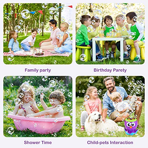LUKAT Bubble Machine for Kids Automatic Bubble Maker with 1000+ Bubbles per Minute, Bubble Blower for Party, Outdoor & Indoor Games, Best Bubble Toys and Gifts for Boys and Girls