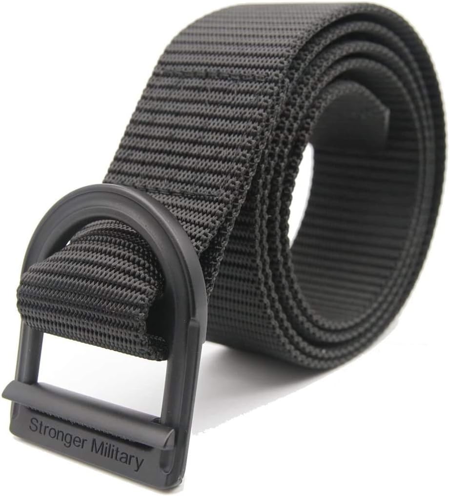 GRASEP Heavy Duty Tactical Utility Web Belt Rigid 2.9mm Thick 1.69 Inches Wide Nylon Webbing Reinforced for Concealed Carry Holsters Pouches Security Military Wilderness (Medium)