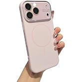Giziuocase for iPhone 18 Pro Max Case/17 Pro Max Case, Pink | Camera Lens Protection Solid Color Magnetic Phone Case, Compatible with MagSafe