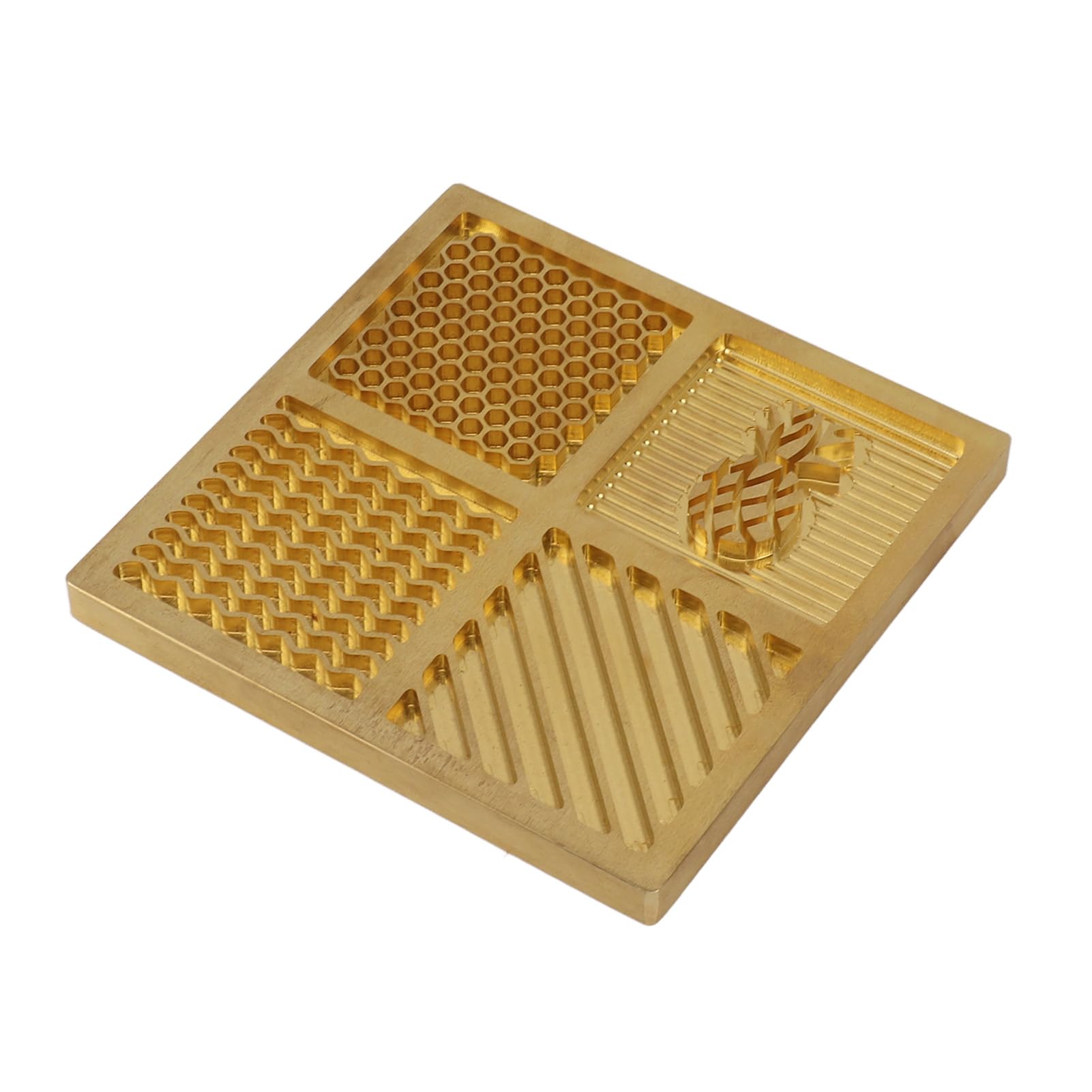 Brass Ice Tray, Personalized Ice Cube Stamp Molds Convenient and Easy to Maintain Ice Cube DIY Tray Thick Material Ice Stamp Tray for Cocktail Enthusiast