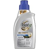 Roundup Dual Action Weed &amp; Grass Killer Plus 4 Month Preventer Concentrate | Kills Existing Weeds and Grasses Down to the Roots, For Patios, Driveways, Sidewalks, 32 fl. oz. Treats up to 1,600 sq. ft.