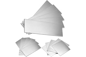 Swpeet 5Pcs 5x15cm-2x6 Inch Welding Plate Kit, 11 Gauge Mild Steel Welding Plate, Welding Steel Practice and Training Welding