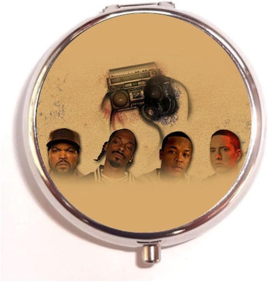 Eminem Snoop Dogg Dr Dre Custom Fashion Pill Box Medicine Tablet Holder Organizer Case for Pocket or Purse