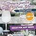Unique Jumbo Giant Wine Glass - Big Extra Large Size 750 ml Party Drink Dispenser Cool Fancy Bar Drinking Glasses Elegant Beverage Goblet for Occasions -Holds Full Bottle of Wine by Perfect Life Ideas