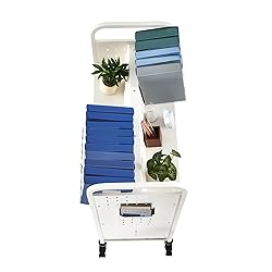 VEVOR Rolling Library Book Cart, 330 lbs