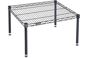 Nexel Nexelon Commerical Wire Shelf Platform Dunnage Storage Rack, 21" x 30" x 14", Blue