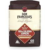 Don Francisco's 100% Colombia Supremo, Medium Roast, Whole Bean Coffee, 28 oz. bag