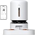 PETLIBRO Automatic Cat Feeder, WiFi Pet Feeder for 2 Cats or Dogs with APP Control, 5L Timed Cat Food Dispenser, Adjustable Meal Splitter, Fresh Food Storage, 10s Meal Call, Stainless Steel Bowls
