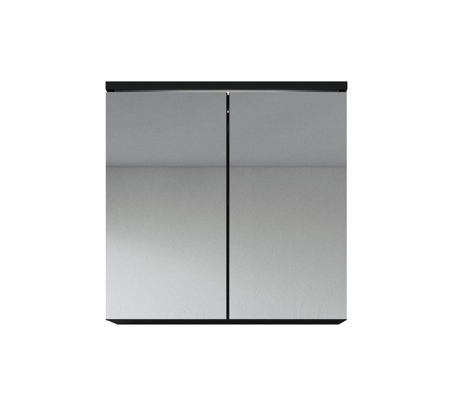 Badplaats Bathroom Mirror Cabinet Toledo 60cm Black Storage