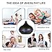Remote Control Essential Oil Diffuser Ultrsonic Cool Mist Aroma Oil Diffuser Humidifier ,Wood Grain Diffuser for Essential Oils Aromatherapy Large Capacity (500ml Black Remote Control)