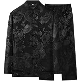 Kung Fu Uniform for Men Shirt Suit Chinese Traditional Tang Hanfu Martial Arts Wing Chun Tai Chi Training Cloth Pants