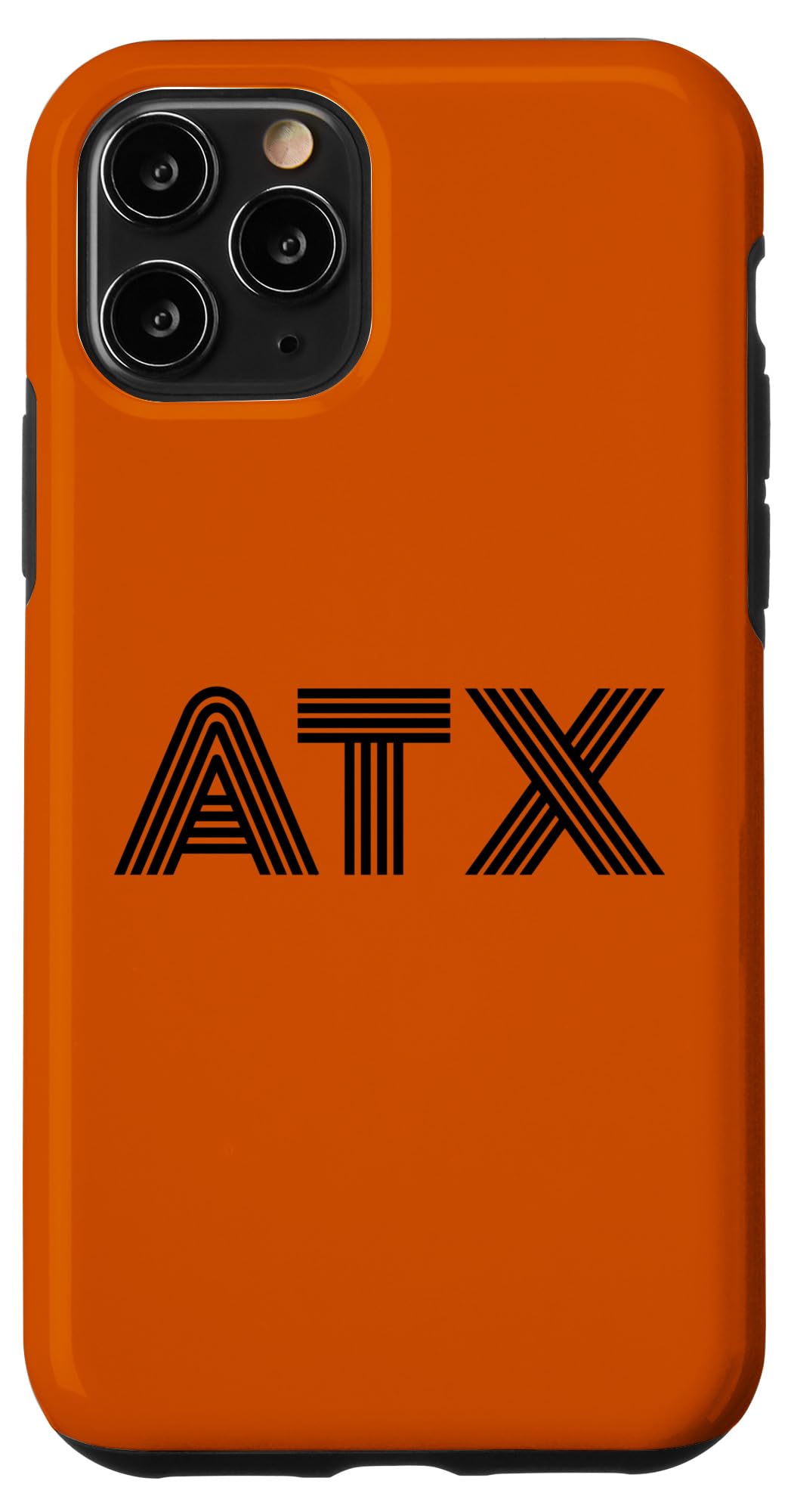 iPhone 11 Pro ATX / Austin TX Retro Design In Black Case