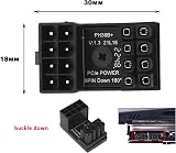 OTOTEC 3PCS ATX 8 Pin Male to Female 180 Degree Angle Adapter GPU Power view 4