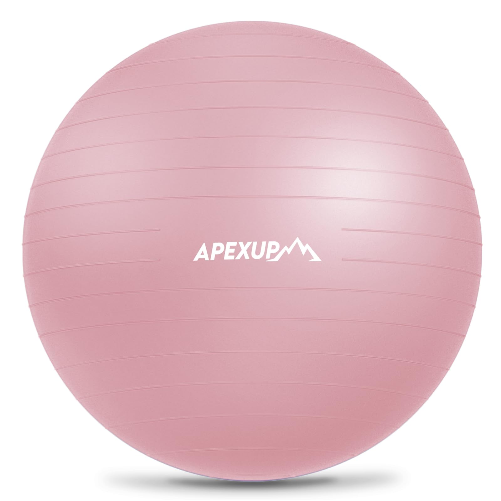 Photo 1 of ***PUMP DOES NOT WORK***APEXUP Yoga Ball Exercise Ball, Anti Slip Stability Ball Chair, Heavy Duty Large Gym Ball for Fitness, Balance, Core Workout and Physical Therapy (L (23"~26") 65cm, Pink)
