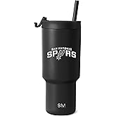 Simple Modern Officially Licensed NBA 30oz Tumbler with Flip Lid and Straws | Insulated Stainless Steel Cup | Trek Collection