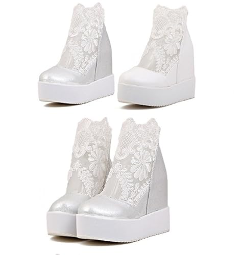 womens white wedges