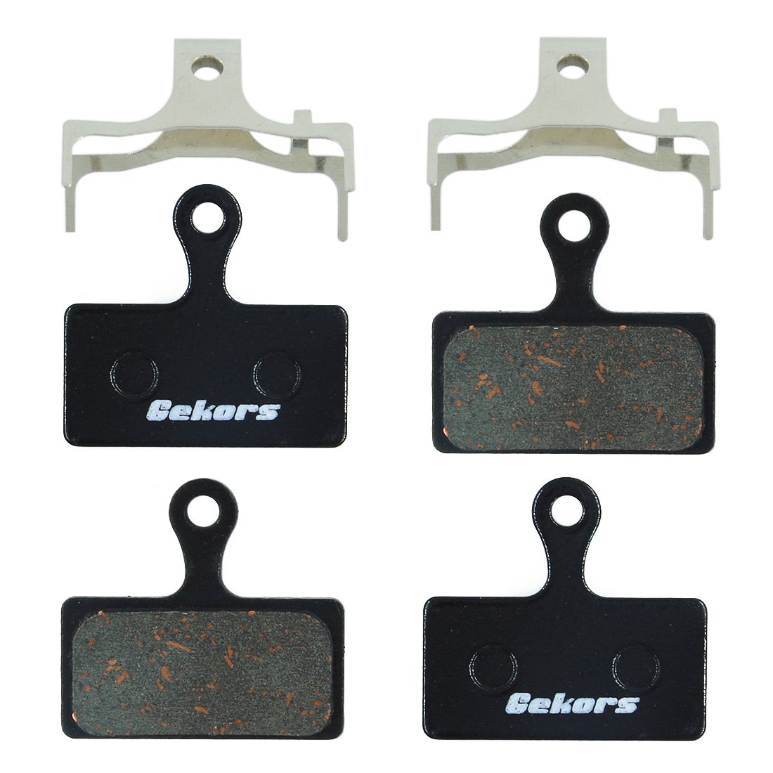Gekors Semi-Metallic Bicycle Disc Brake Pads for Shimano M985/M988/M785/M675/M666/M615/S700,2 Pairs
