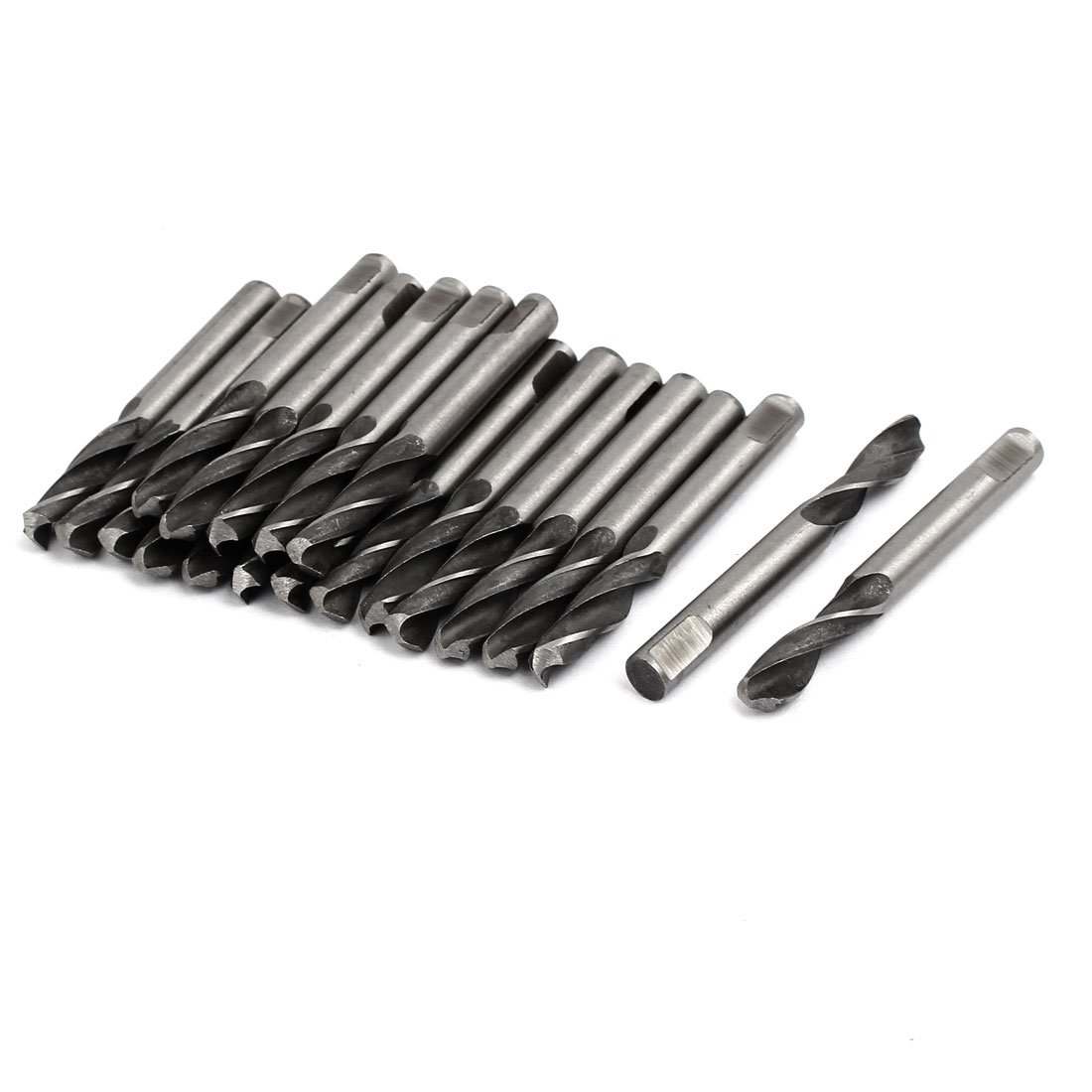 Sourcingmap 6mmx57mm M42 HSS 2-Flute Pilot Drilling Drill Bits 20pcs for Hole Saw Arbor