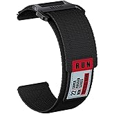 Msvueioe 22MM Rugged Nylon Band Compatible for CARBINOX X-Ranger/Vortex/Vesta/Blaze S Smart Watch, Soft Woven Adjustable Wristbands Strap for CARBINOX Smart Watch, Accessory for Men and Women