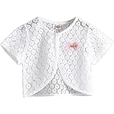 CONGMI Little Girls' Short Sleeve Lace Bolero Cardigan Shrug Dress Cover up 2-10 Years