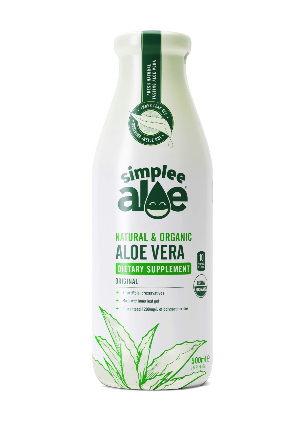 Simplee Aloe Health Supplement - Plain Simplee Aloe Aloe Vera juice - 500ml (PACK OF 1)